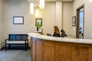 Check in desk at PDC