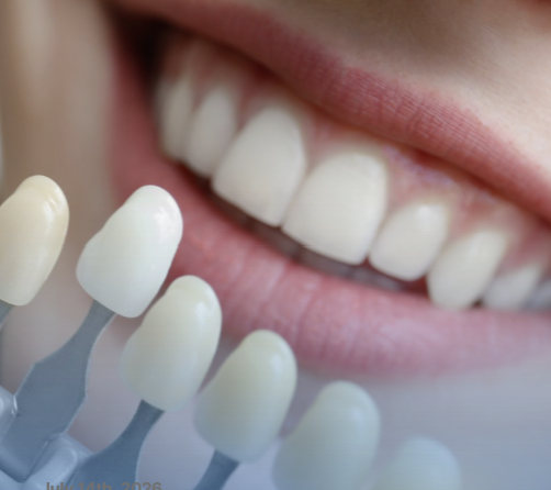 Professional teeth whitening shade guide for a brighter smile at Progressive Dental Care in South Portland, ME